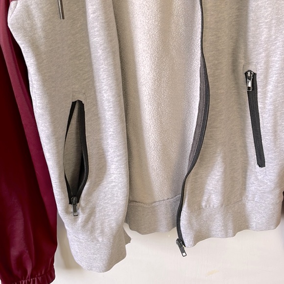Two Tone Zip Up Hoodie - Picture 3 of 4